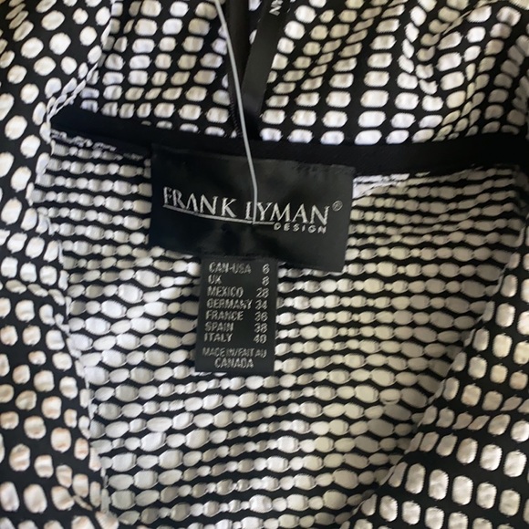 Frank Lyman abstract polka dot wired collar jacket cardigan 6 - Picture 2 of 4